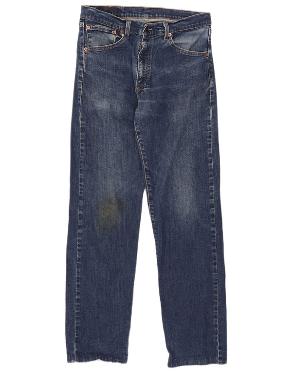 Levi's Masculino 521 Straight Jeans W33 L29 Azul Algodão