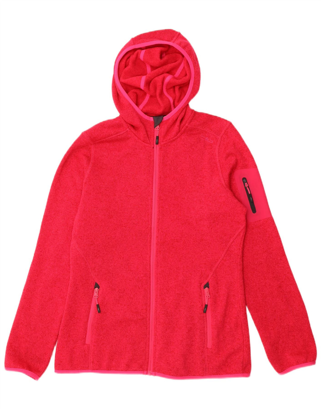 CMP Suéter feminino com capuz e zíper IT 50 XL rosa