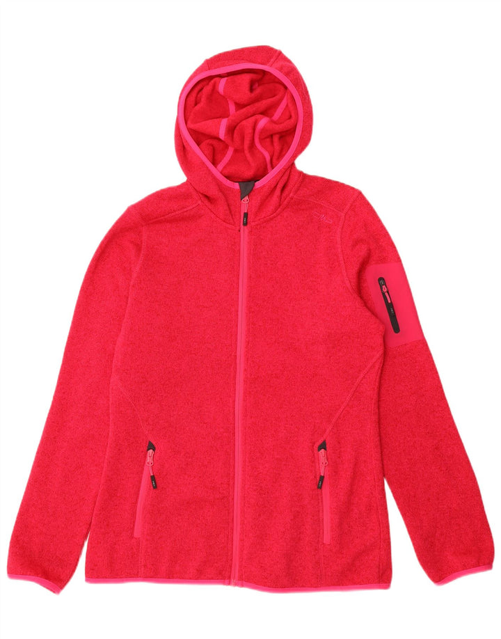 CMP Suéter feminino com capuz e zíper IT 50 XL rosa