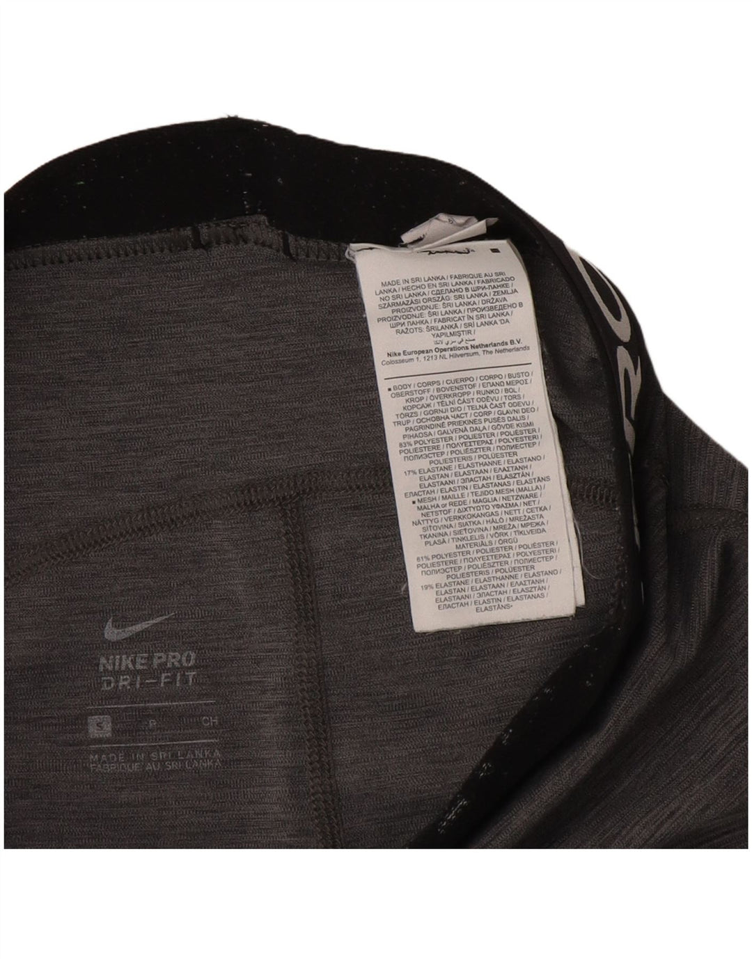 Leggings Nike Dri Fit Graphic UK 10 Pequenas Cinza Flecked Poliéster
