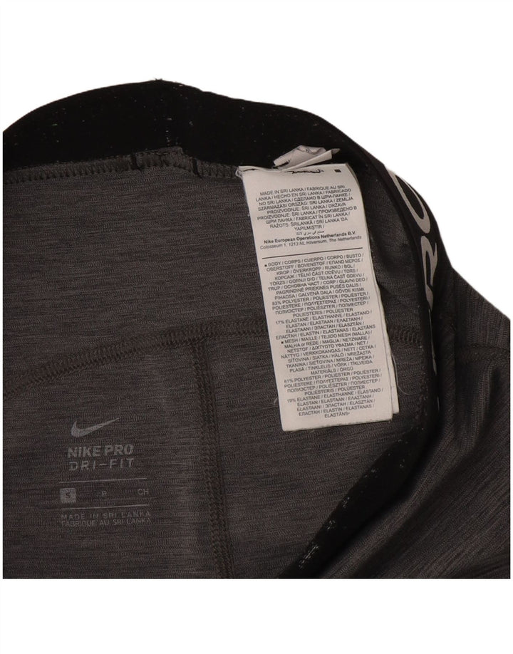 Leggings Nike Dri Fit Graphic UK 10 Pequenas Cinza Flecked Poliéster