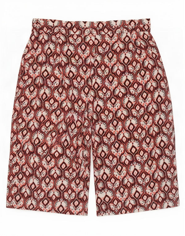 Calça Capri Feminina Marks & Spencer Solta Fit Reino Unido 20 2XL W40 Borgonha Ikat