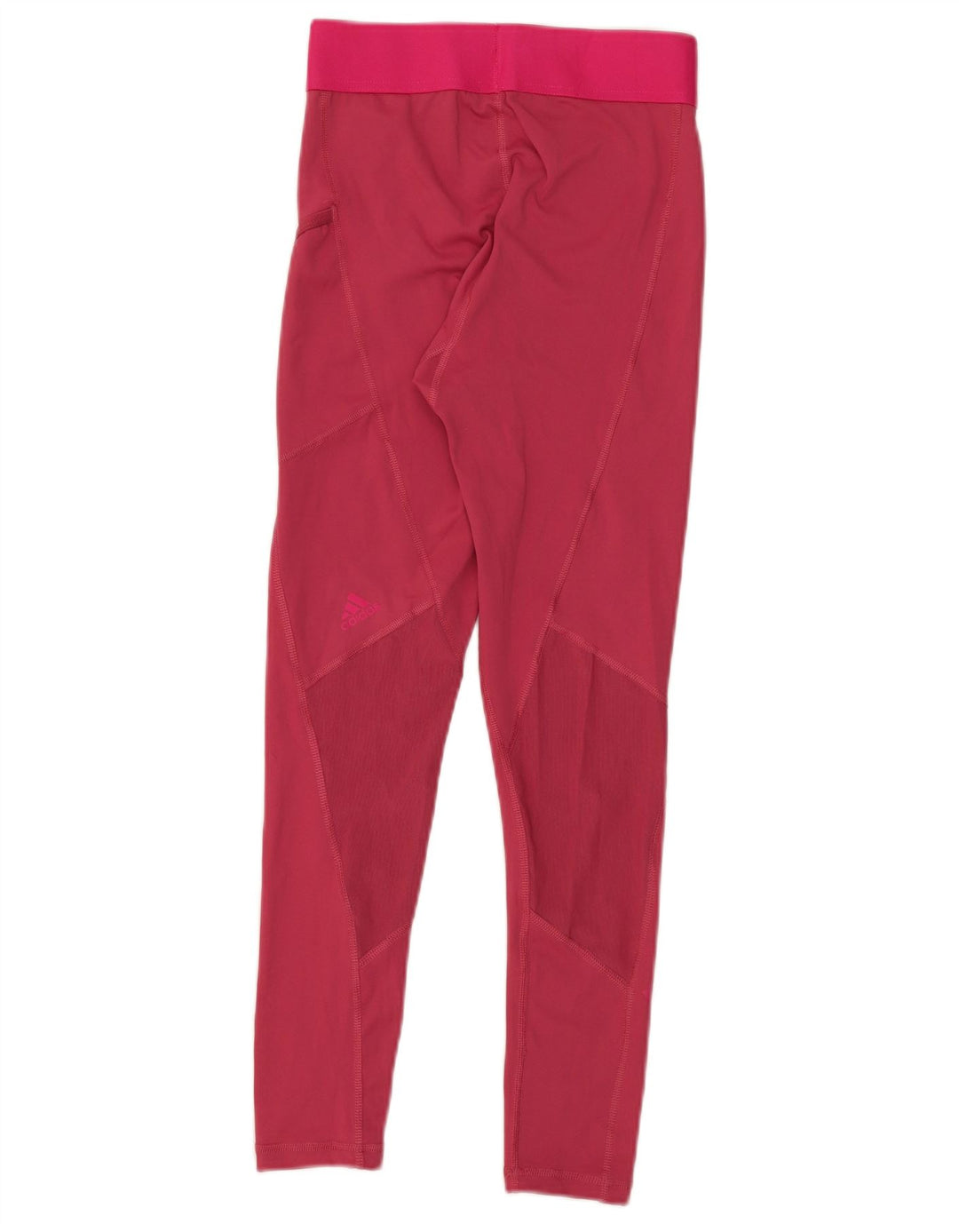 Leggings Adidas Femininas UK 8 Pequenas Rosa Poliéster