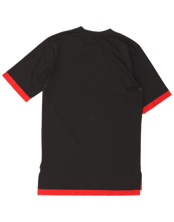 Jordan Mens Camiseta Top Médio Preto Colorblock Poliéster