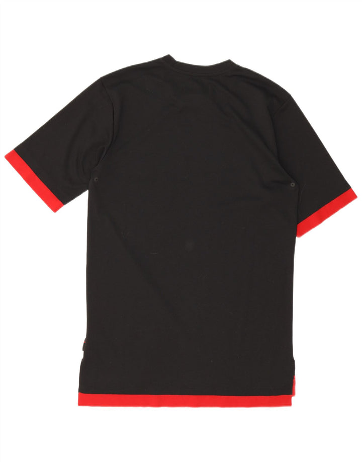 Jordan Mens Camiseta Top Médio Preto Colorblock Poliéster