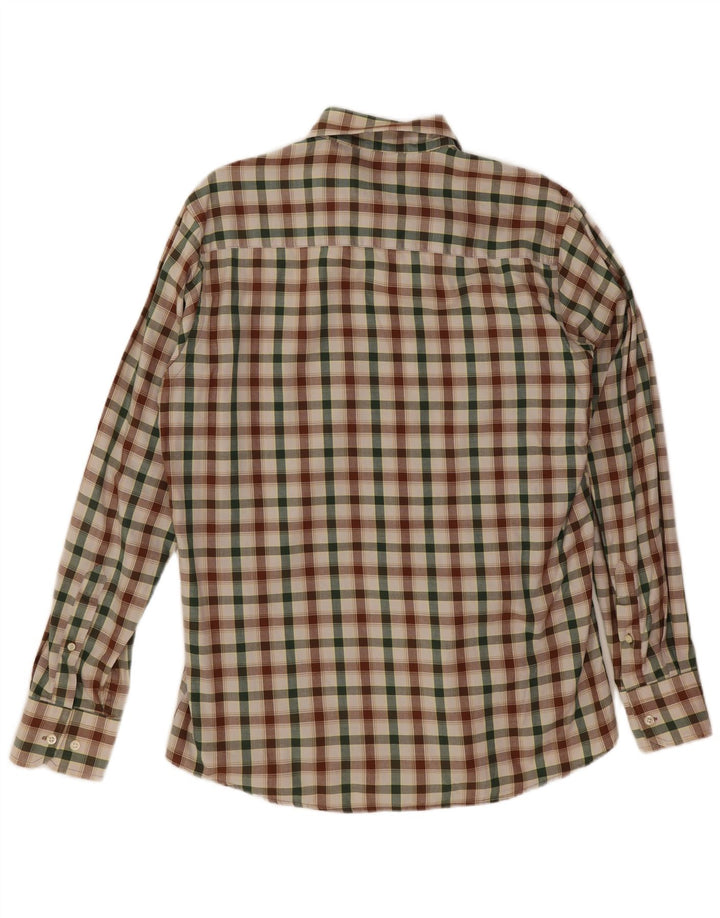 Camisa masculina Americanino grande de algodão xadrez multicolorido