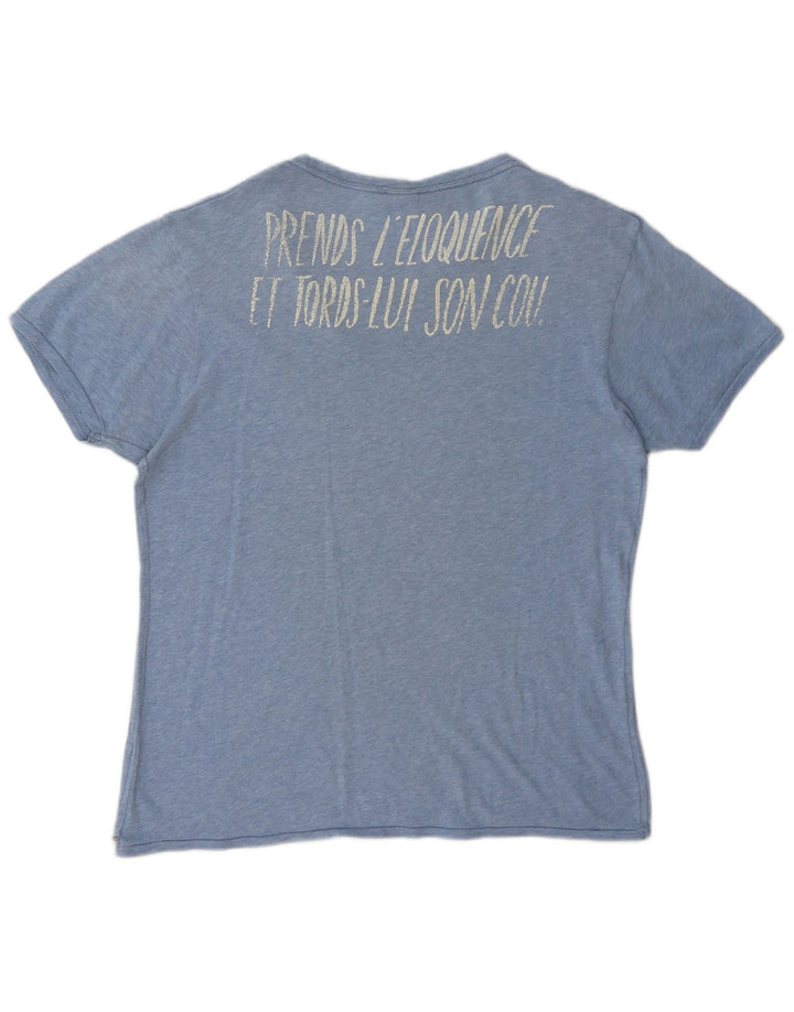 Camiseta gráfica masculina Scotch & Soda XL azul