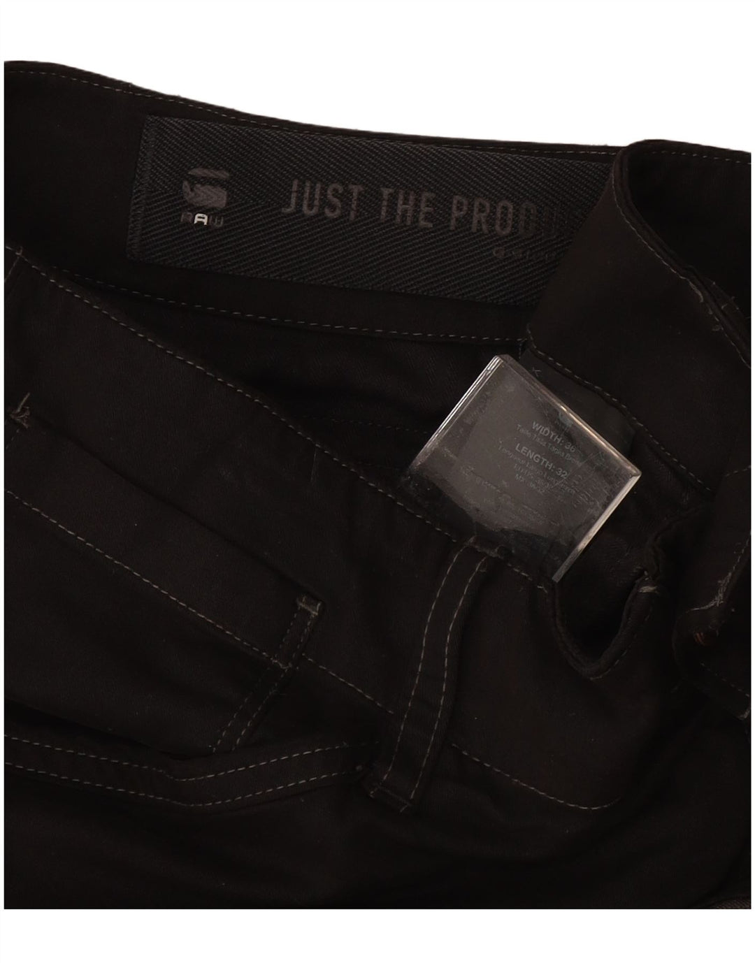 Calça cargo slim masculina G-STAR W36 L32 algodão preto