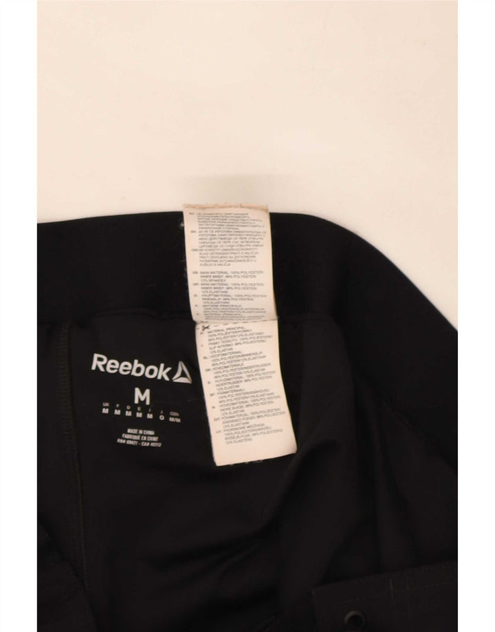Shorts de natação Reebok masculino gráfico médio preto poliéster