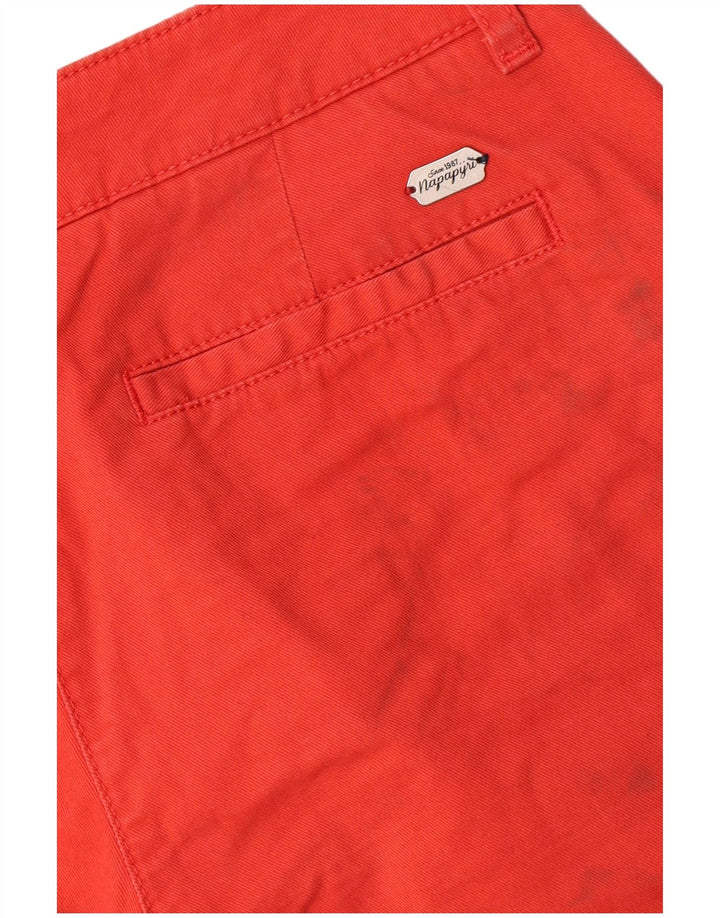 Napapijri Womens Geographic Chino Shorts W30 Poliéster Vermelho Médio