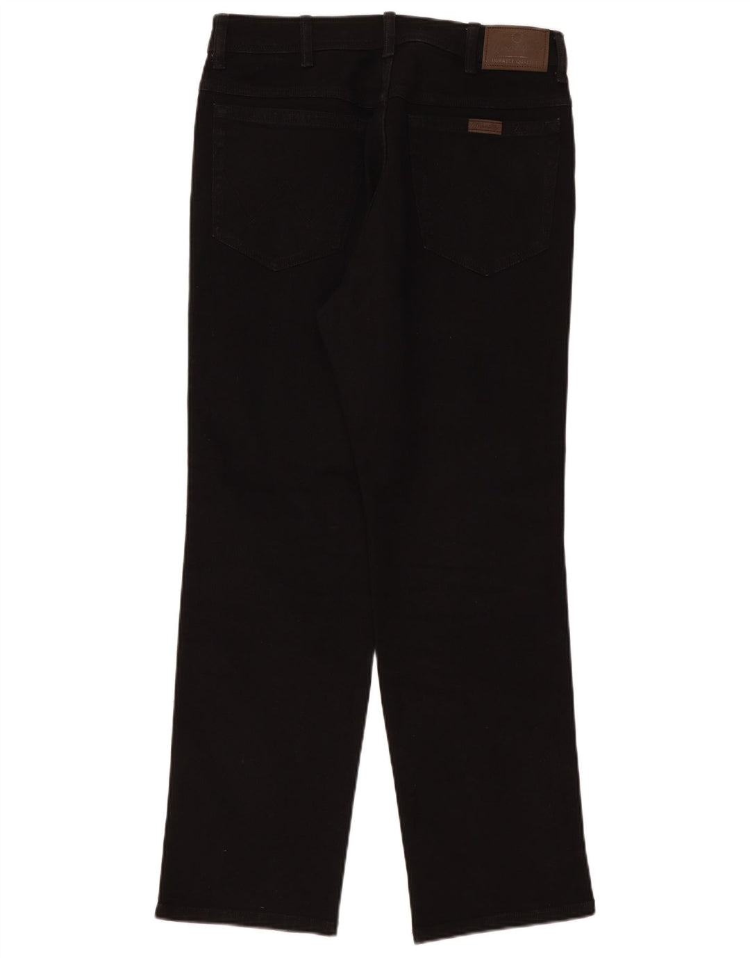 Wrangler Masculino Regular Straight Jeans W34 L30 Algodão Preto