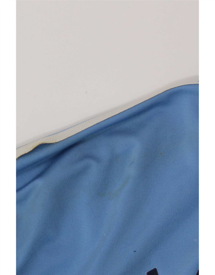 Adidas Mens Graphic Tracksuit Top Jacket Médio Azul Colorblock Poliéster
