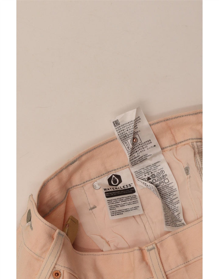 Shorts jeans feminino 501 da LEVI'S W29 algodão rosa médio