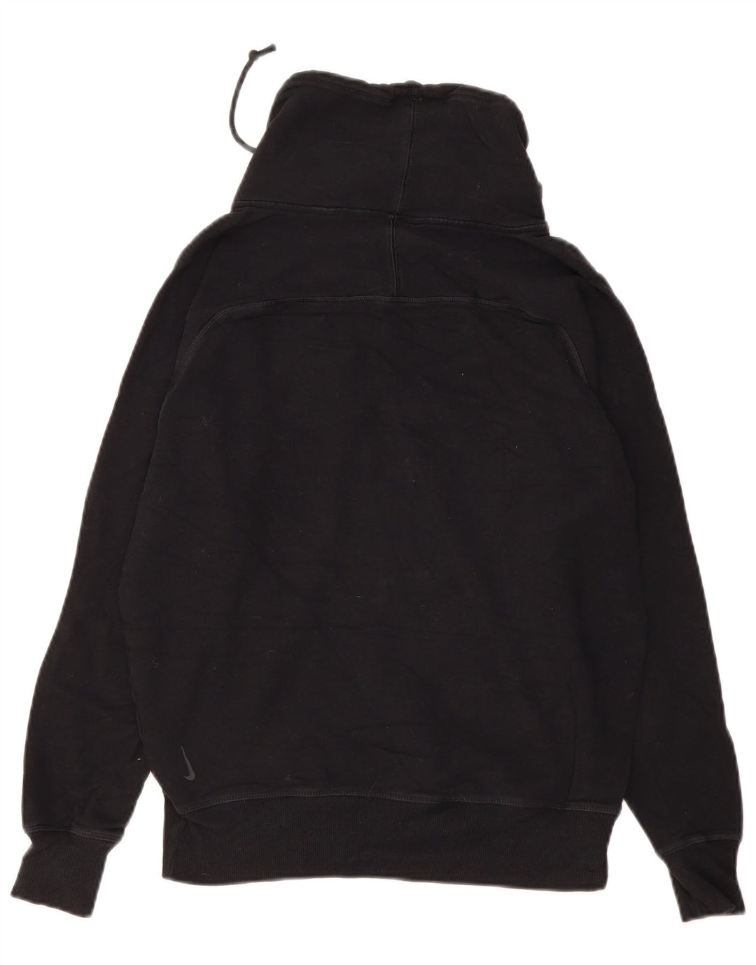 Nike feminino oversized moletom jumper uk 6 xs algodão preto