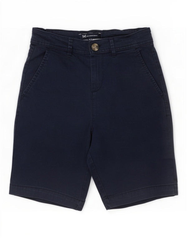 Shorts Chino feminino Crew Clothing UK 8 pequeno W27 azul marinho