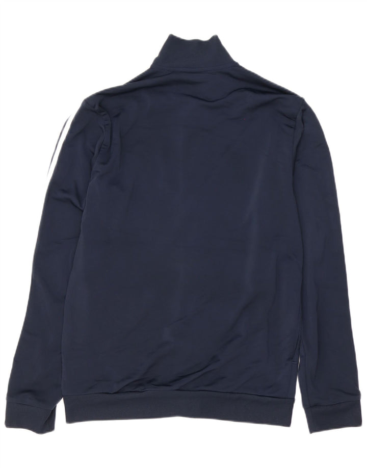 Adidas Mens Tracksuit Top Jacket UK 40/42 Médio Azul Marinho Poliéster