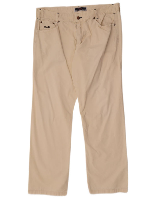 Calça casual reta masculina Harmont & Blaine IT 54 2XL W36 L30 branca