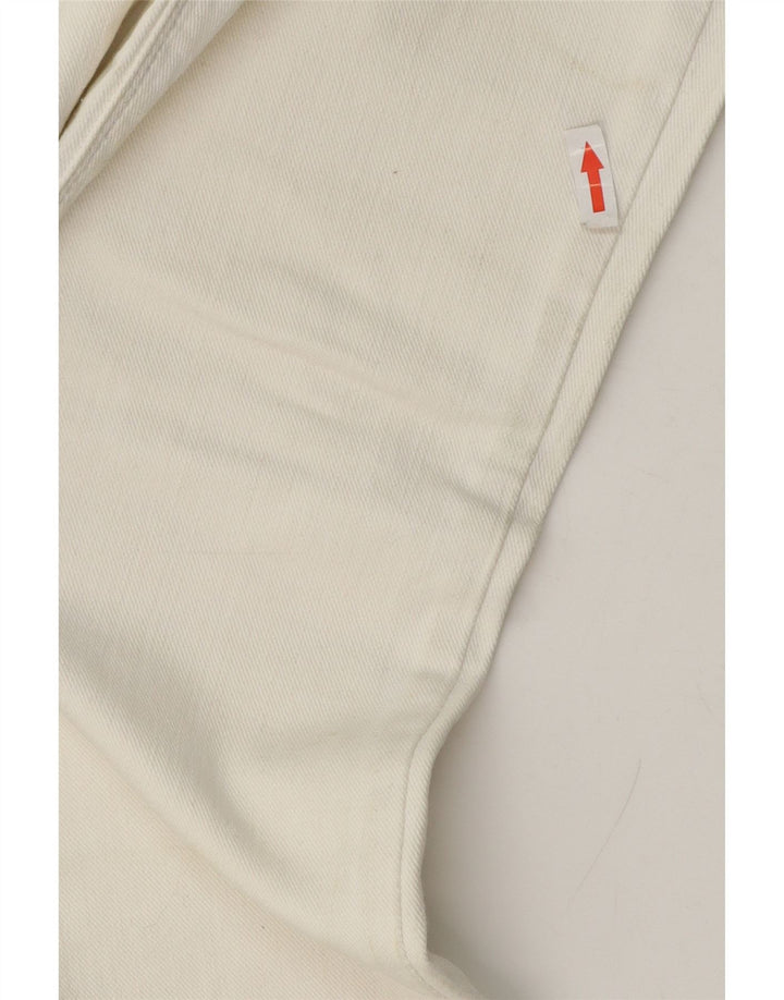 Calça jeans feminina Levi's 571 Slim W28 L30 algodão branco