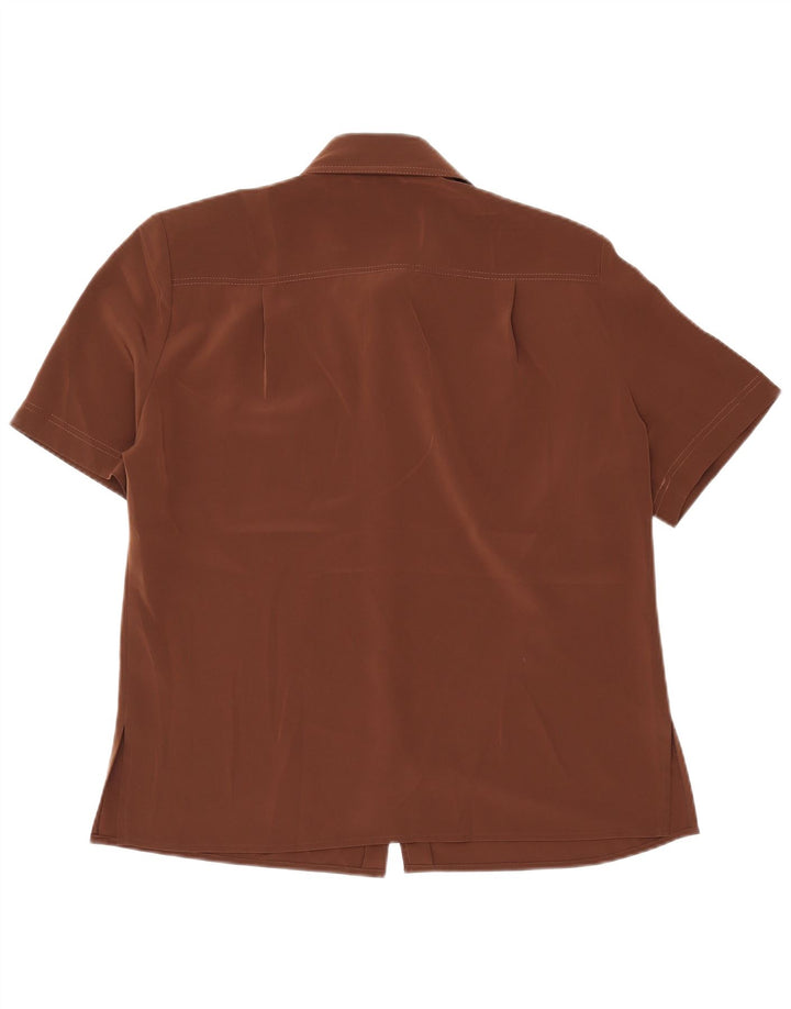 Camisa feminina de manga curta RENATO BALESTRA IT 46 grande marrom