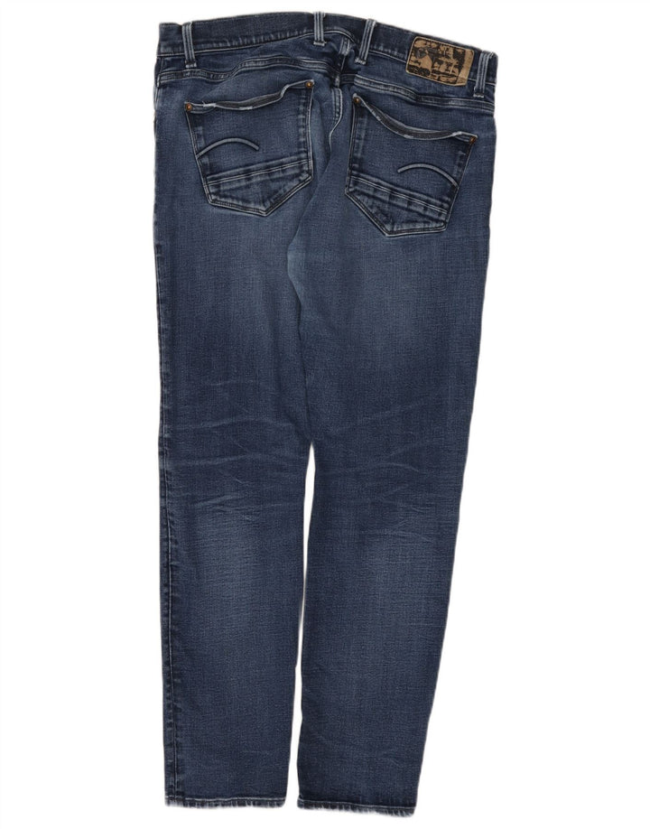 Jeans slim masculino G-STAR W36 L32 algodão azul