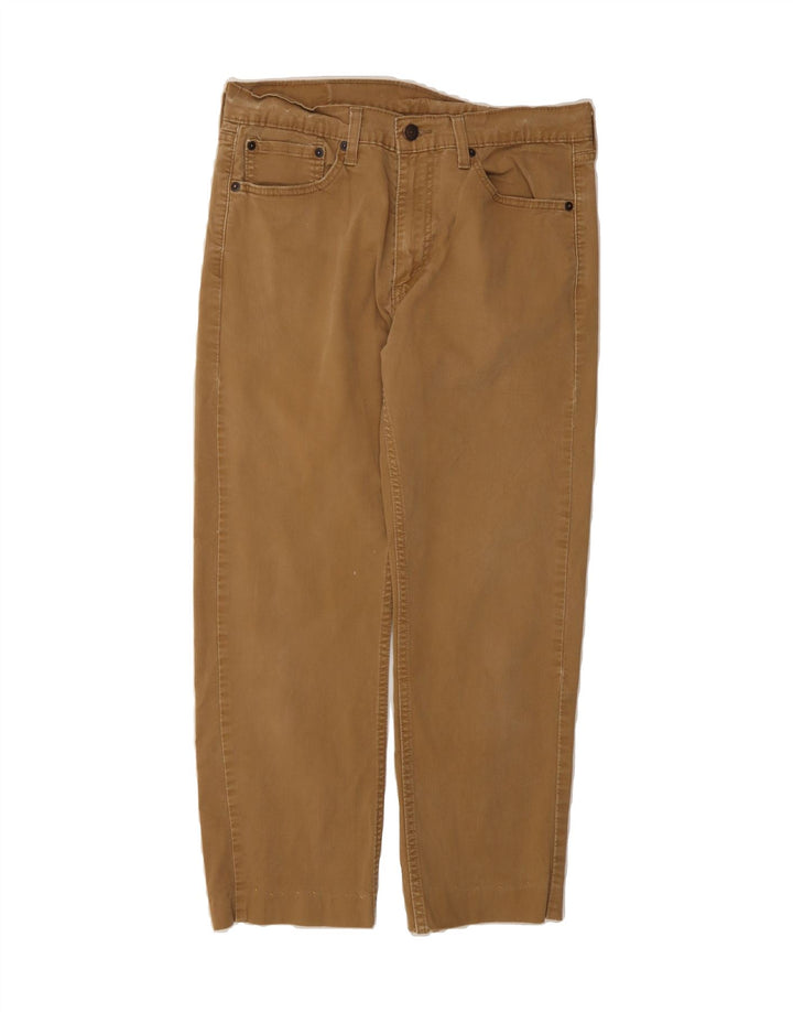 LEVI'S Mens 505 Straight Casual Trousers W32 L26 Brown Cotton Vintage Levi's and Second-Hand Levi's from Messina Hembry 
