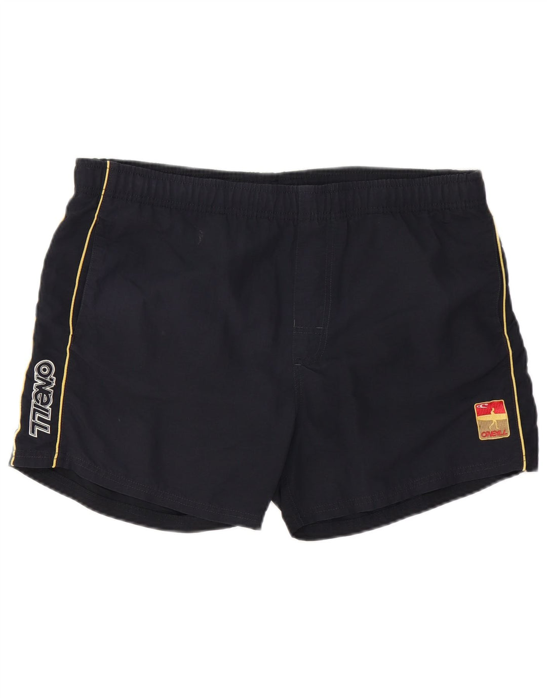 Shorts de natação masculino O'Neill gráfico grande poliéster preto