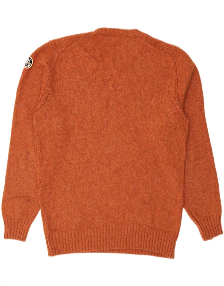 Suéter masculino North Sails com gola redonda XL de lã laranja