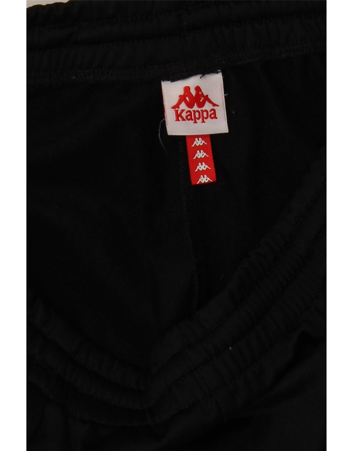 KAPPA Calça de treino masculina gráfica Joggers médio preto