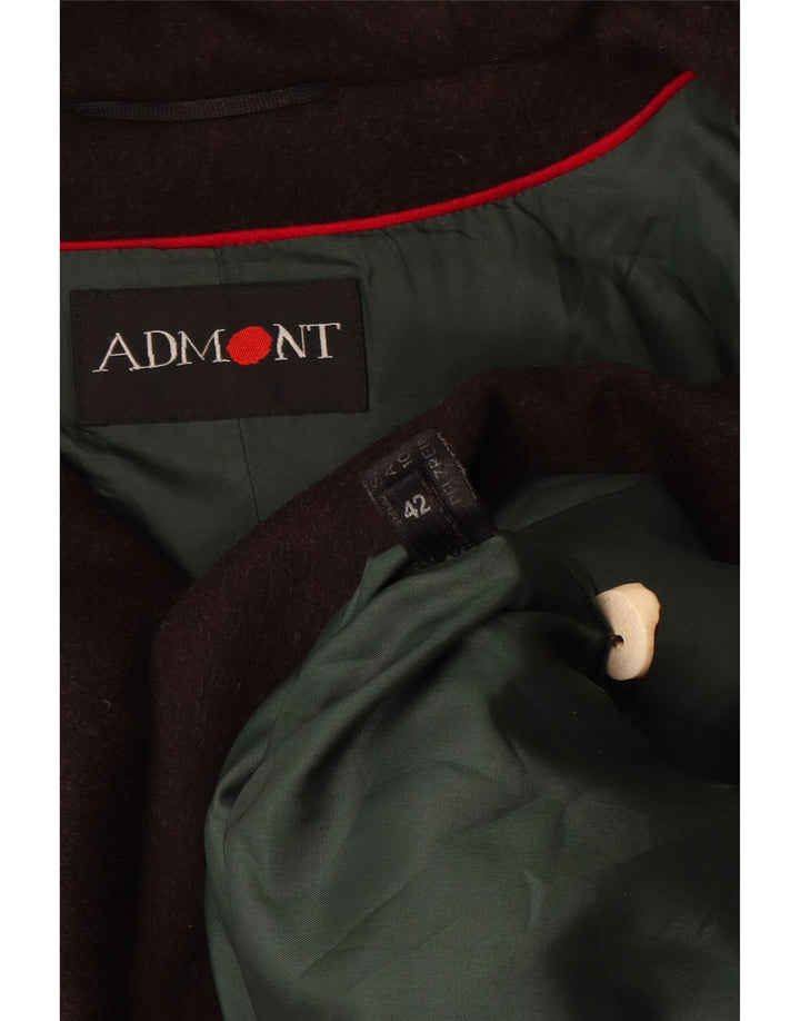 Sobretudo feminino Admont com capuz grande tamanho UE 42 grande lã marrom