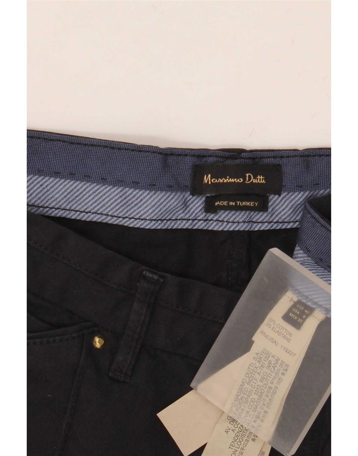 Calça Chino Slim Feminina Massimo Dutti EU 40 Médio W30 L31 Azul Marinho