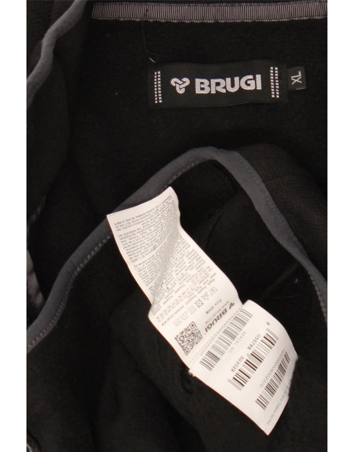 BRUGI Mens Treino Top Jacket XL Preto Colourblock Poliéster