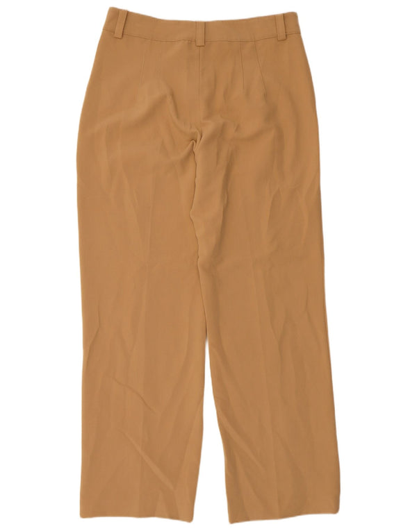 Calça feminina reta casual Zara XL W32 L32 bege