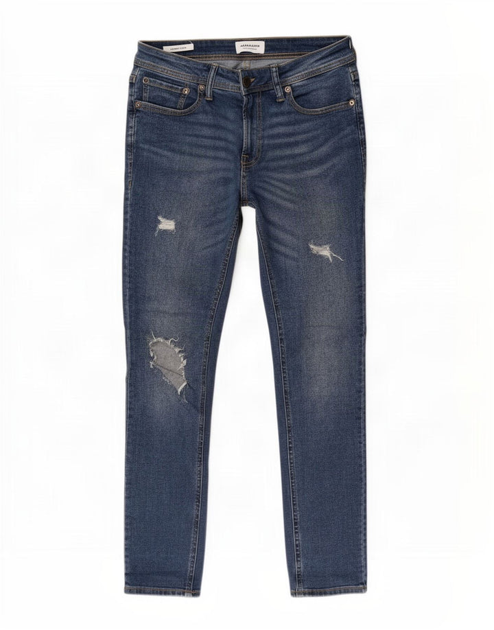 Calça jeans feminina Jack & Jones Liam Distressed W30 L32 Azul