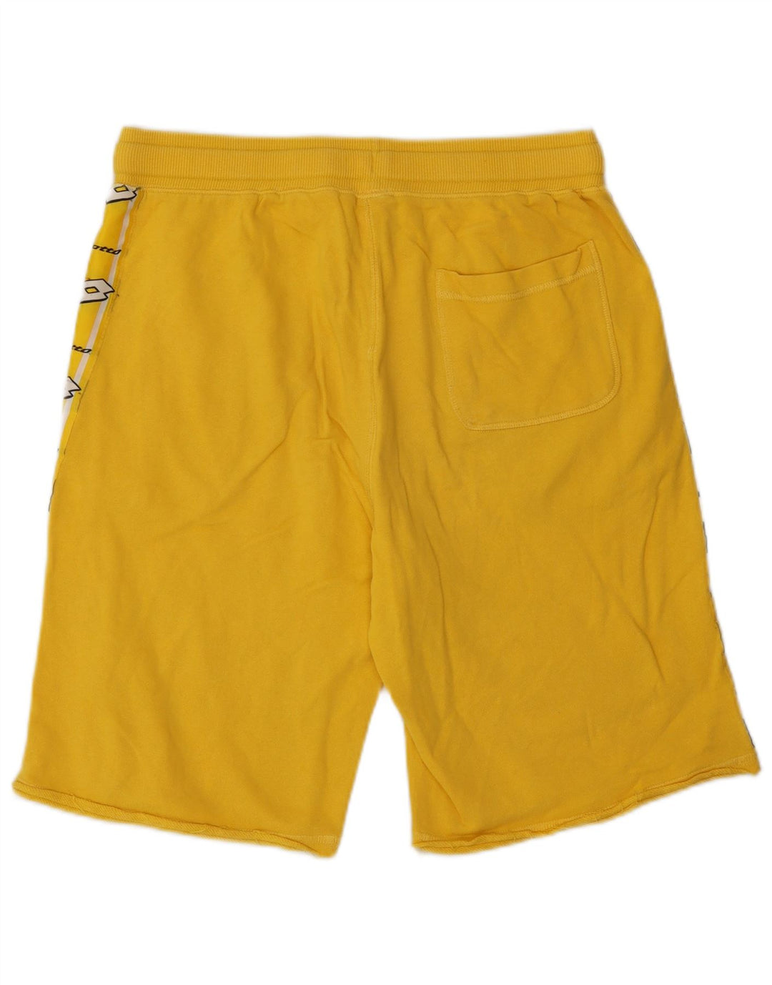 Lotto Mens Graphic Sport Shorts Médio Algodão Amarelo