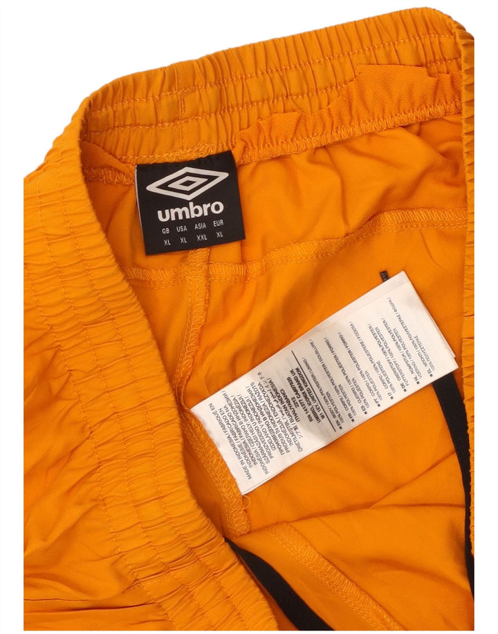 Umbro Mens Graphic Sport Shorts XL Laranja Colourblock Poliéster