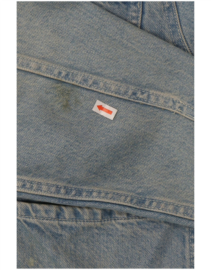 Jaqueta jeans masculina Zara UK 38 algodão azul médio
