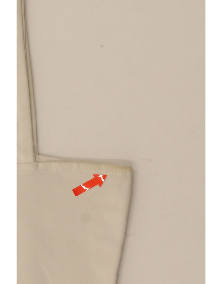 Zara Womens Crop Top UK 8 Pequeno Viscose Branca