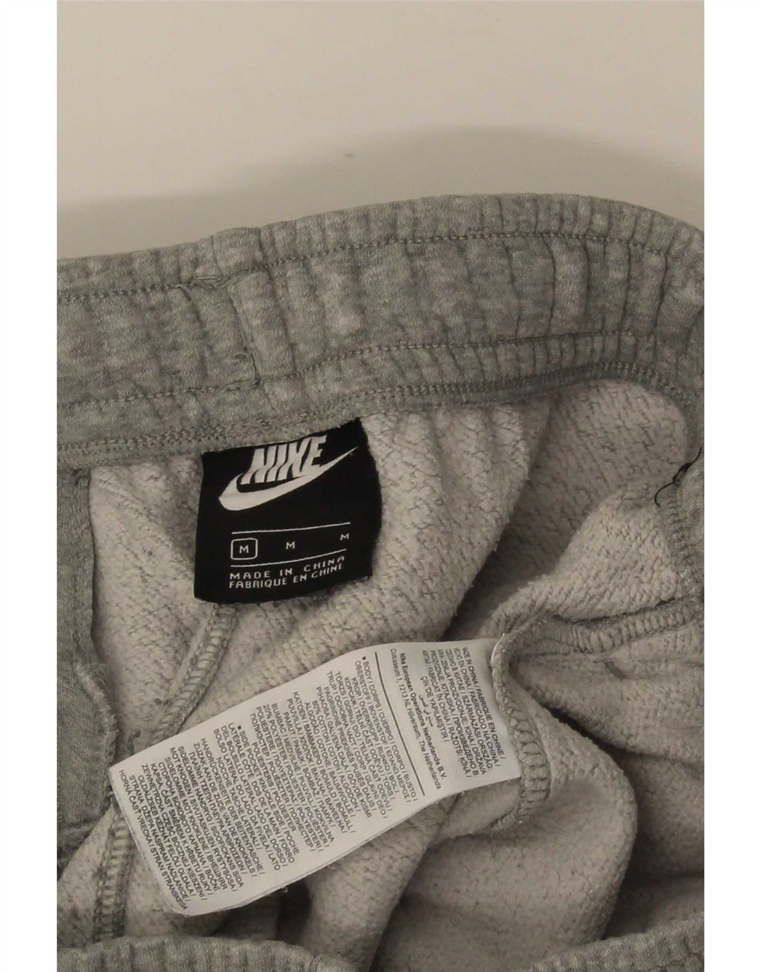 Calça de treino masculina Nike joggers cinza médio algodão