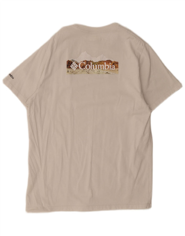Camiseta Columbia Masculina Graphic Top Grande Algodão Branco
