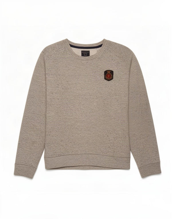 Zara moletom masculino jumper grande poliéster manchado cinza