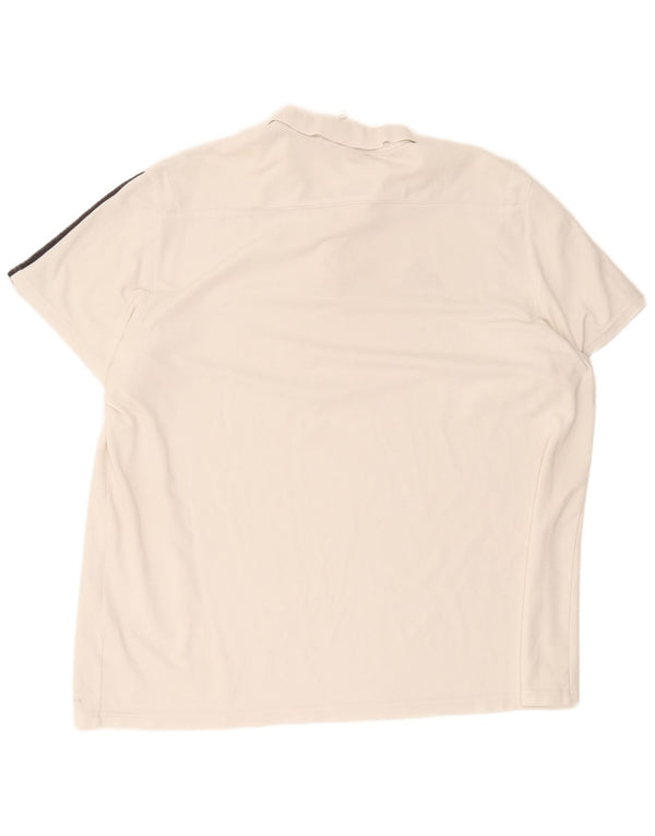 Adidas Mens ESV Penzberg Regular Fit Camisa Polo 3XL Algodão Branco
