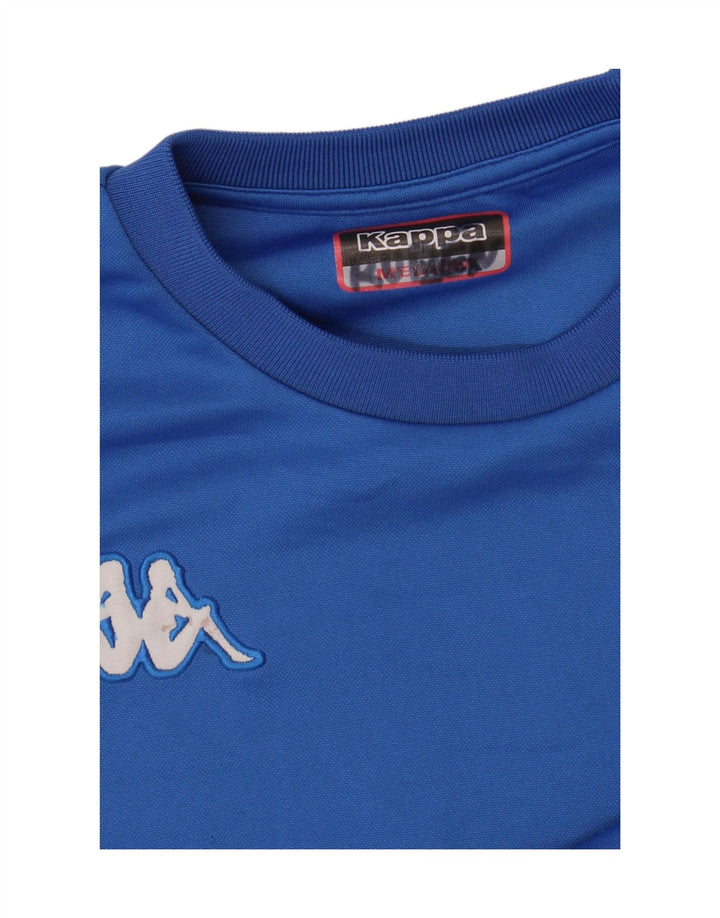 Kappa Mens Top Manga Longa Médio Azul