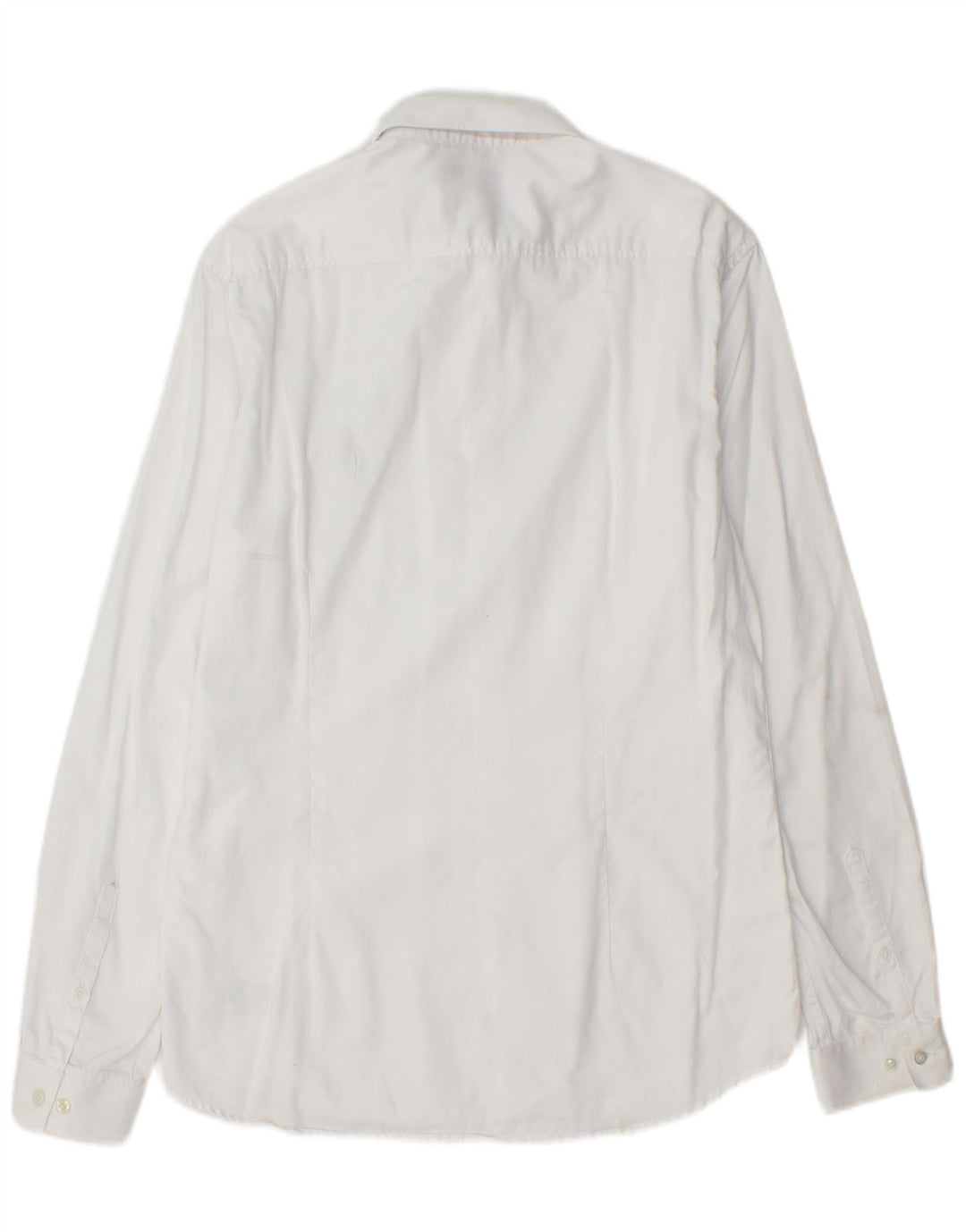 Camisa masculina Slim Fit JULES de algodão branco médio