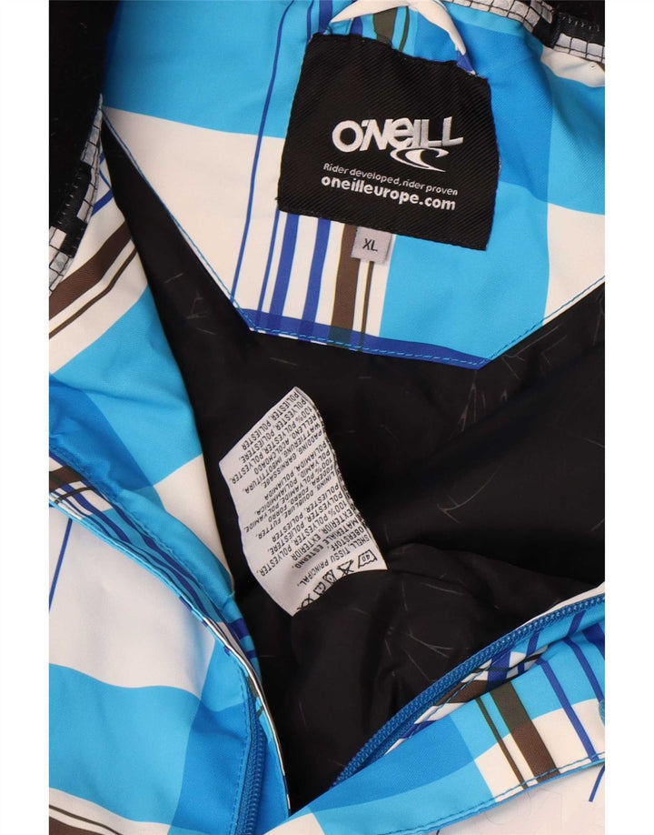 Jaqueta de esqui masculina O'Neill XL azul xadrez poliéster