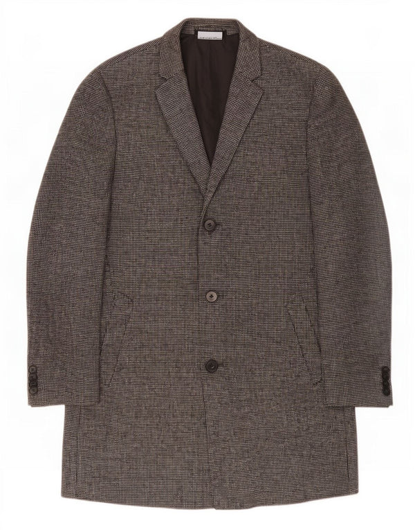 Sobretudo masculino Marks & Spencer UK 40 grande lã cinza