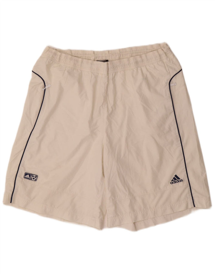 Shorts esportivos masculinos Adidas XL branco poliéster