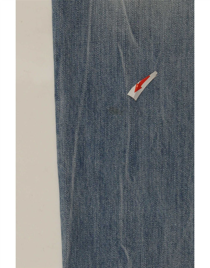 Dondup Mens Straight Jeans W32 L30 Azul Algodão