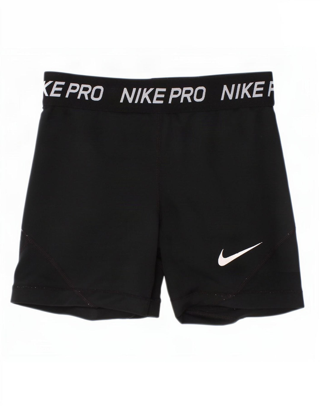 Shorts esportivos gráficos Nike Girls Dri Fit 10-11 anos médio preto poliéster