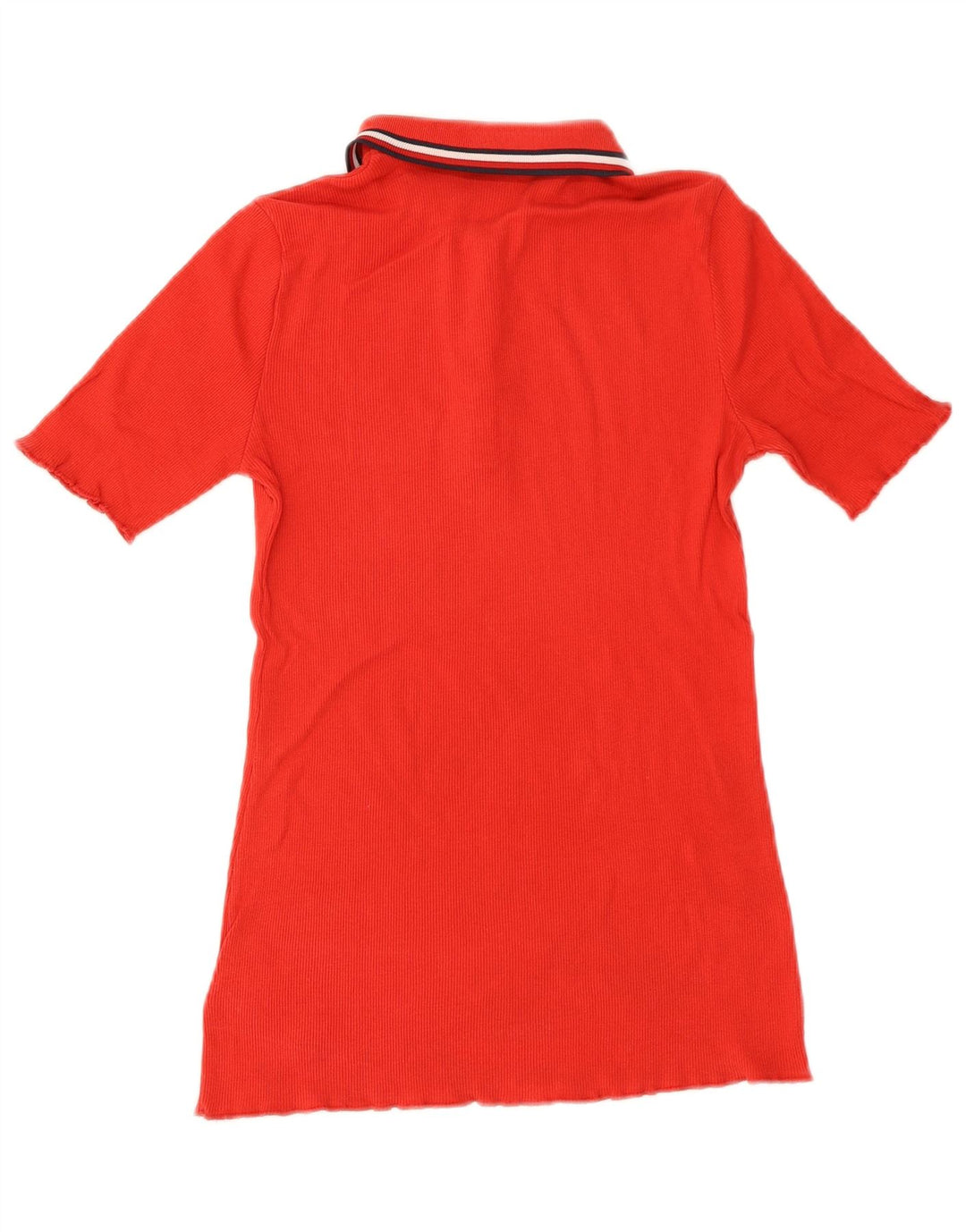 Camisa polo feminina Tommy Hilfiger UK 8 pequena vermelha