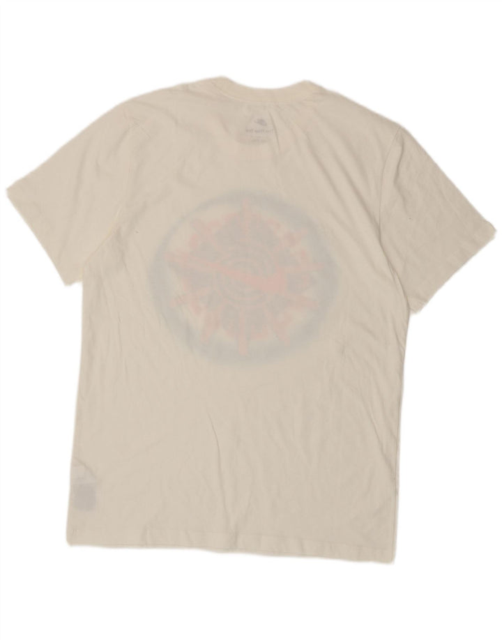 Camiseta Nike masculina gráfica Top médio algodão branco